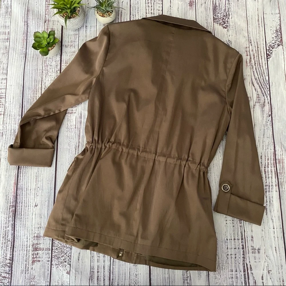 Brown Jacket with Cargo Pockets